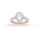 Pear Crownlight 1.748 Carat Lab Grown Diamond Ring