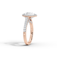 Pear Crownlight 1.748 Carat Lab Grown Diamond Ring