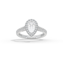 Pear Crownlight 1.748 Carat Lab Grown Diamond Ring