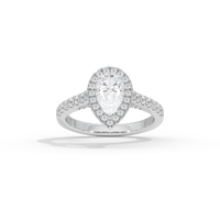 Pear Crownlight 1.748 Carat Lab Grown Diamond Ring