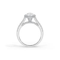 Pear Crownlight 1.748 Carat Lab Grown Diamond Ring