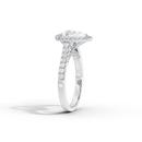 Pear Crownlight 1.748 Carat Lab Grown Diamond Ring