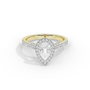 Pear Crownlight 1.748 Carat Lab Grown Diamond Ring