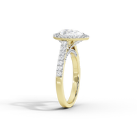 Pear Crownlight 1.748 Carat Lab Grown Diamond Ring