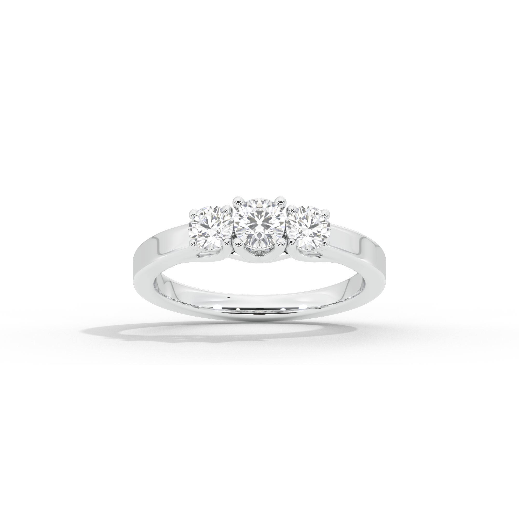 Trinity Glow 0.599 Carat Lab Grown Diamond Ring