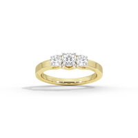 Trinity Glow 0.599 Carat Lab Grown Diamond Ring
