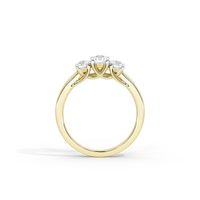 Trinity Glow 0.599 Carat Lab Grown Diamond Ring