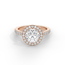 Round Crownlight 1.296 Carat Lab Grown Diamond Ring
