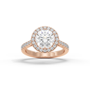 Round Crownlight 1.296 Carat Lab Grown Diamond Ring
