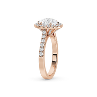 Round Crownlight 1.296 Carat Lab Grown Diamond Ring