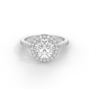 Round Crownlight 1.296 Carat Lab Grown Diamond Ring