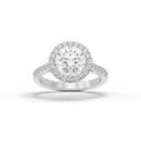 Round Crownlight 1.296 Carat Lab Grown Diamond Ring