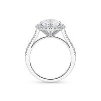 Round Crownlight 1.296 Carat Lab Grown Diamond Ring