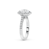 Round Crownlight 1.296 Carat Lab Grown Diamond Ring