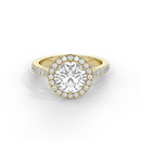 Round Crownlight 1.296 Carat Lab Grown Diamond Ring