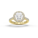 Round Crownlight 1.296 Carat Lab Grown Diamond Ring
