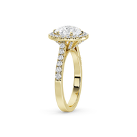 Round Crownlight 1.296 Carat Lab Grown Diamond Ring