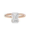 Fine Bezel Emerald Singula 2 Lab Grown Diamond Ring