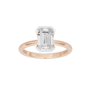 Fine Bezel Emerald Singula 2 Lab Grown Diamond Ring