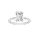 Fine Bezel Emerald Singula 2 Lab Grown Diamond Ring