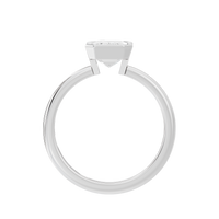 Fine Bezel Emerald Singula 2 Lab Grown Diamond Ring