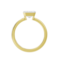 Fine Bezel Emerald Singula 2 Lab Grown Diamond Ring