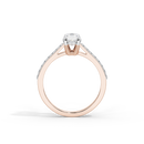 Oval Studded Singula 1.055 Carat Lab Grown Diamond Ring