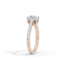 Oval Studded Singula 1.055 Carat Lab Grown Diamond Ring