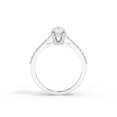 Oval Studded Singula 1.055 Carat Lab Grown Diamond Ring