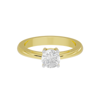 True One Singula 0.925 Carat Lab Grown Diamond Ring