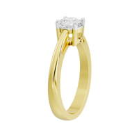 True One Singula 0.925 Carat Lab Grown Diamond Ring