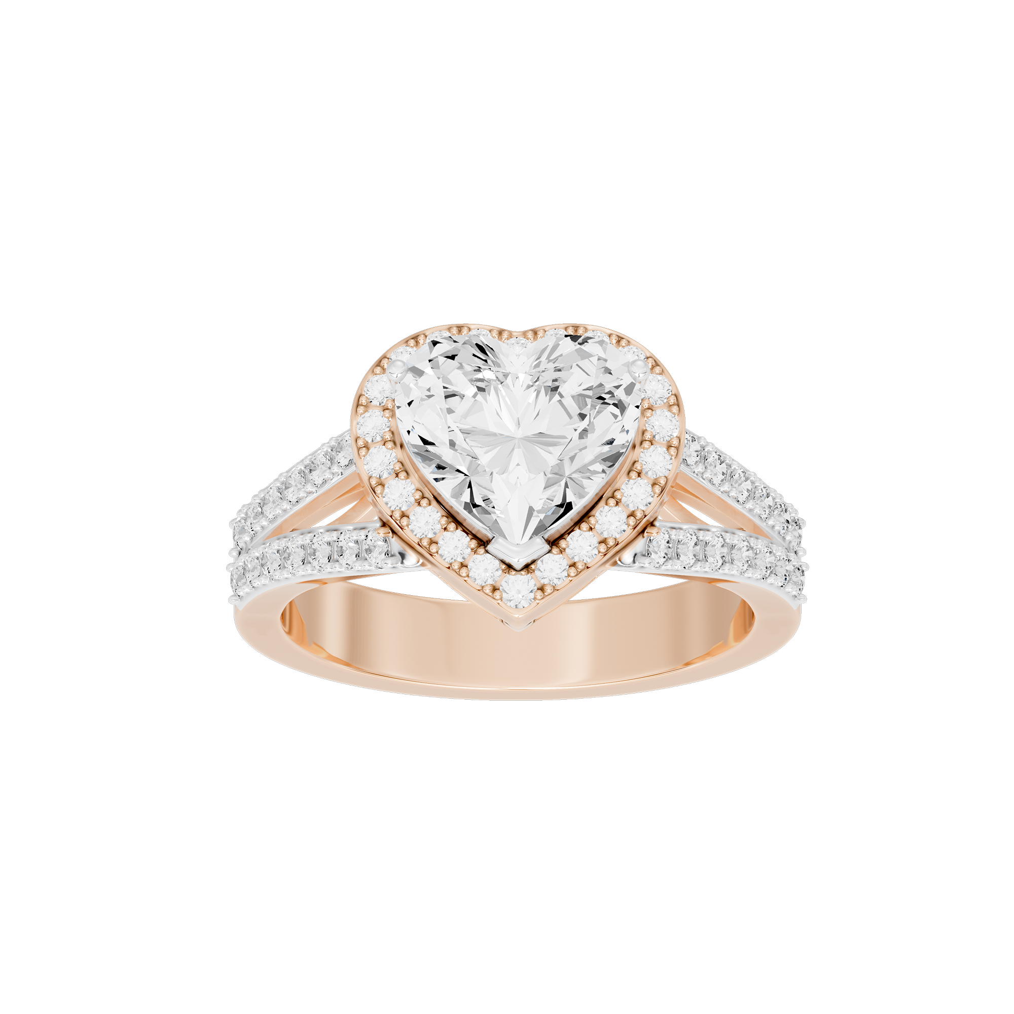 Big Heartline Crownlight 2.543 Lab Grown Diamond Ring