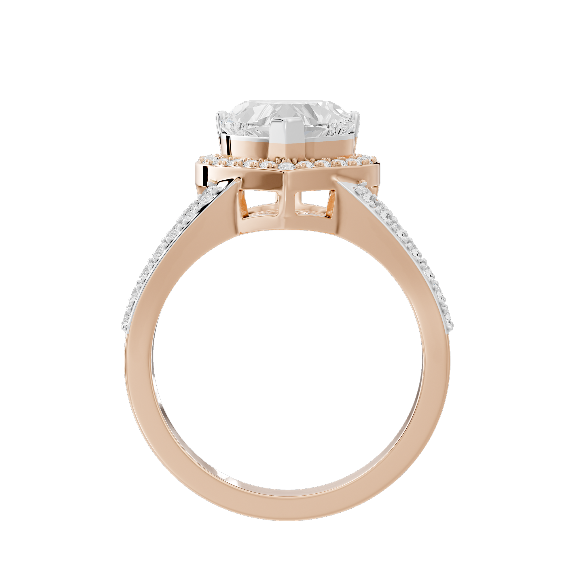 Big Heartline Crownlight 2.543 Lab Grown Diamond Ring