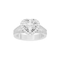 Big Heartline Crownlight 2.543 Lab Grown Diamond Ring