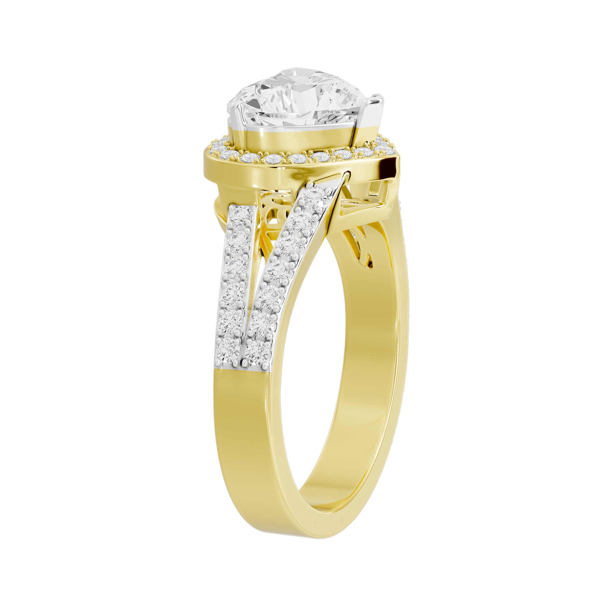 Big Heartline Crownlight 2.543 Lab Grown Diamond Ring