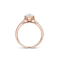 Solasta Pear Singula Bezel 1.107 Carat Lab Grown Diamond Ring