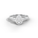 Solasta Pear Singula Bezel 1.107 Carat Lab Grown Diamond Ring