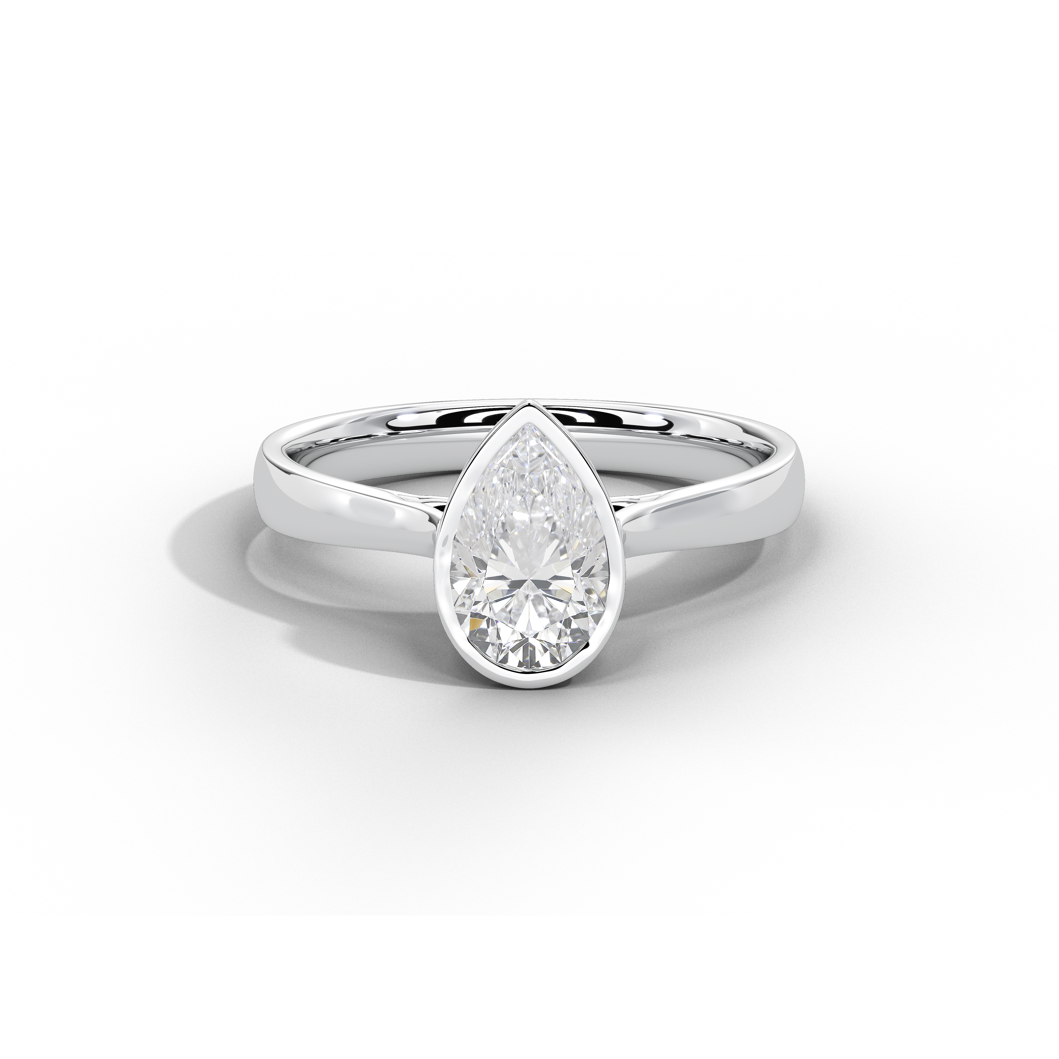 Solasta Pear Singula Bezel Ring