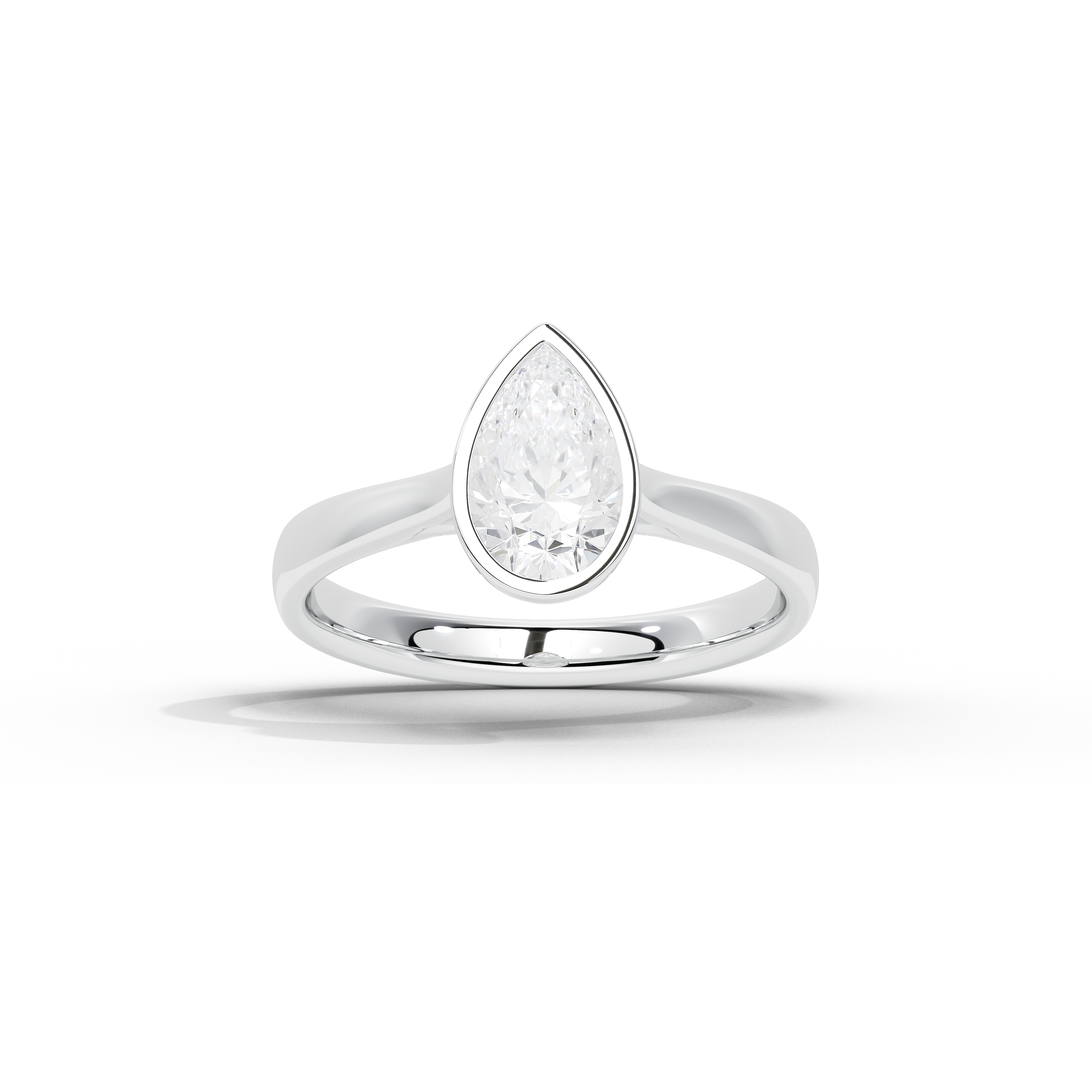 Solasta Pear Singula Bezel Ring