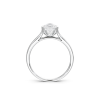 Solasta Pear Singula Bezel 1.107 Carat Lab Grown Diamond Ring