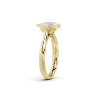 Solasta Pear Singula Bezel 1.107 Carat Lab Grown Diamond Ring