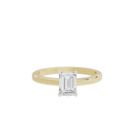 Singula Emerald 1.087 Carat Lab Grown Diamond Ring