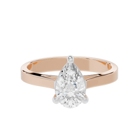 Pear Singula 0.969 Carat Lab Grown Diamond Ring