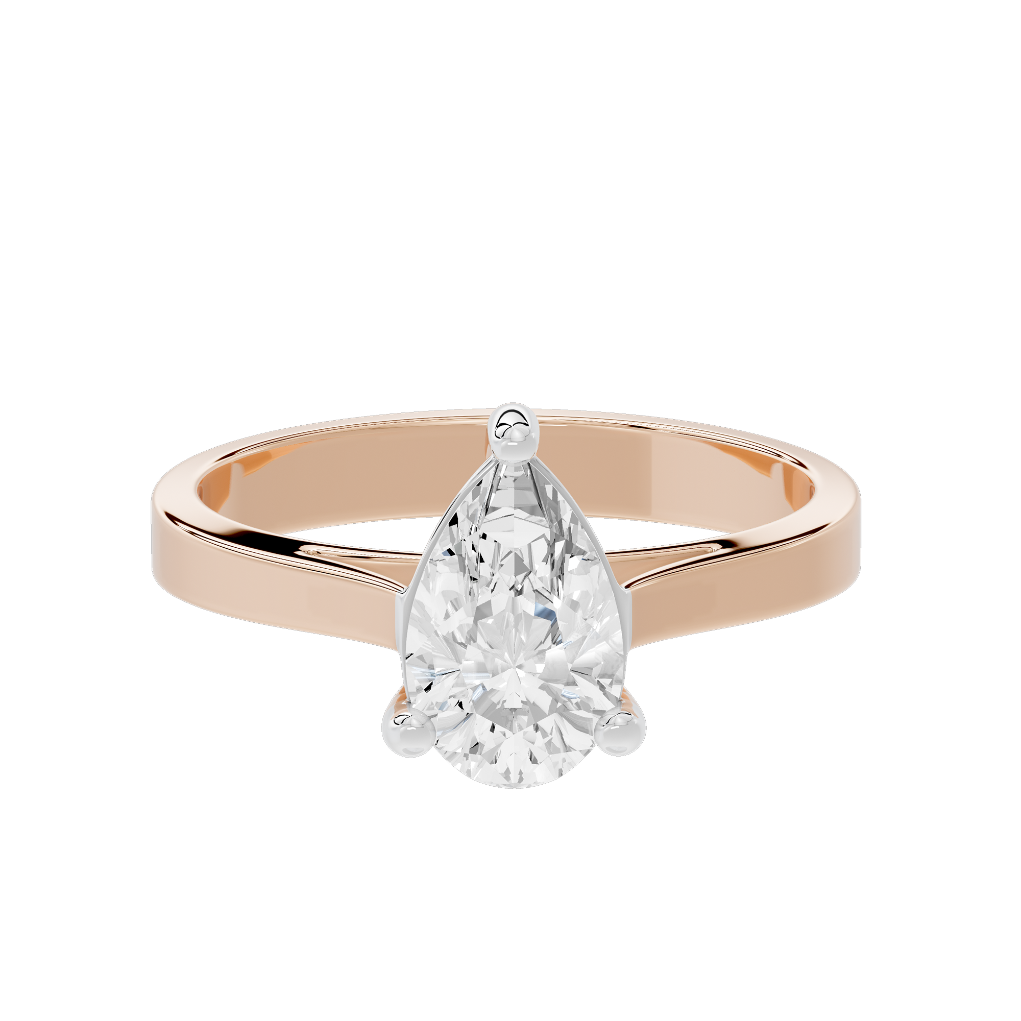 Pear Singula 0.969 Carat Lab Grown Diamond Ring