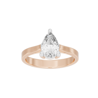 Pear Singula 0.969 Carat Lab Grown Diamond Ring