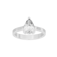 Pear Singula 0.969 Carat Lab Grown Diamond Ring