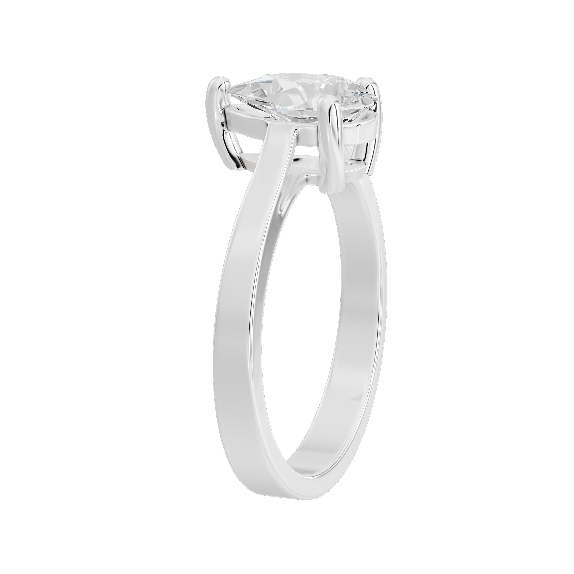 Pear Singula 0.969 Carat Lab Grown Diamond Ring