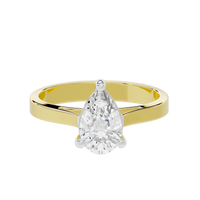 Pear Singula 0.969 Carat Lab Grown Diamond Ring