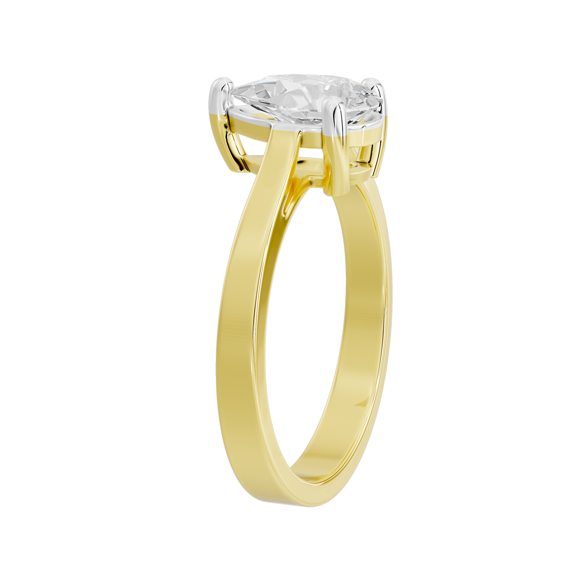 Pear Singula 0.969 Carat Lab Grown Diamond Ring