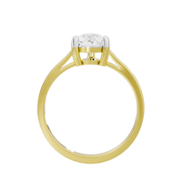 Pear Singula 0.969 Carat Lab Grown Diamond Ring